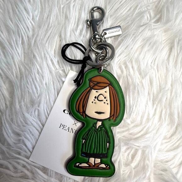 NWT Coach X Peanuts Peppermint Patty Bag Charm - Picture 1 of 4